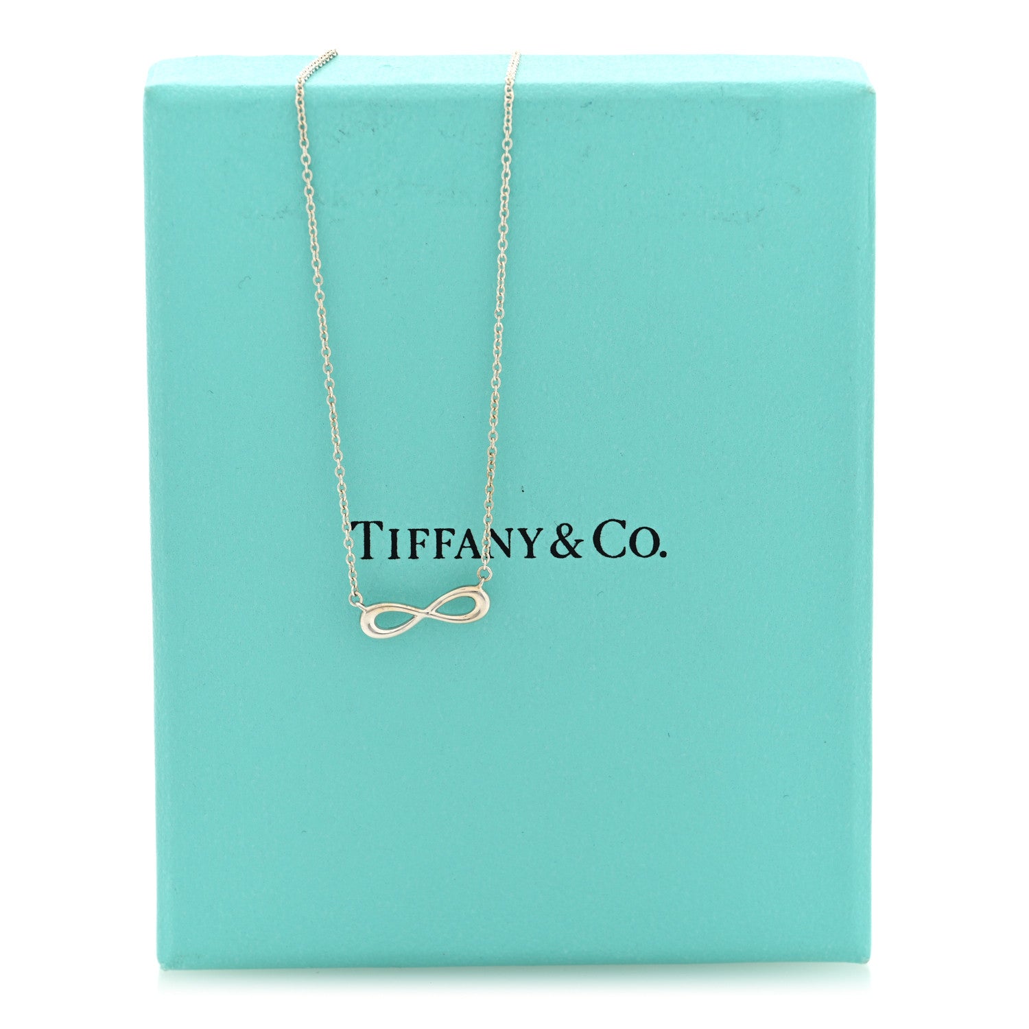 Tiffany Sterling Silver Mini Infinity Pendant Necklace 5 of 5
