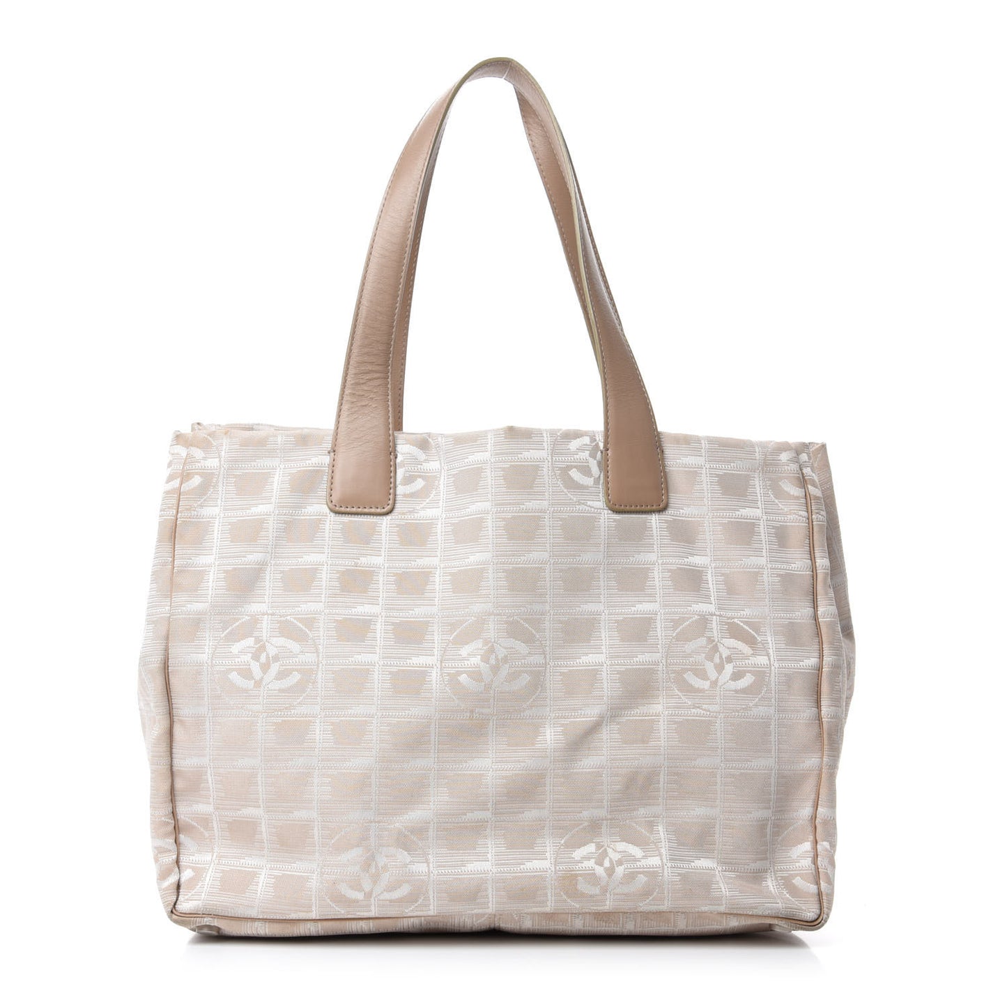 Nylon Medium Travel Tote Beige