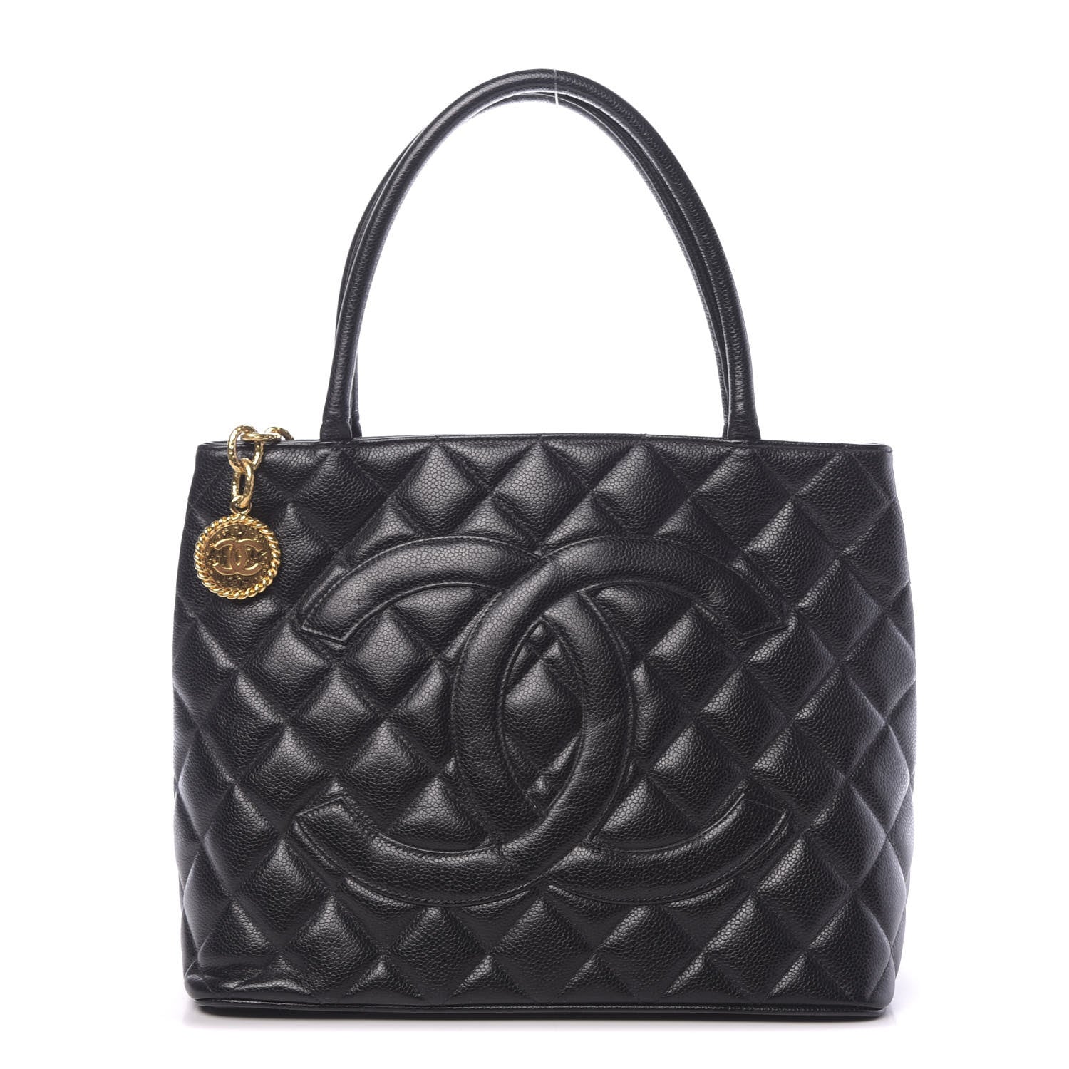 Chanel Caviar Quilted Medallion Tote Black 1 of 12