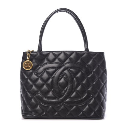 Chanel Caviar Quilted Medallion Tote Black 1 of 12