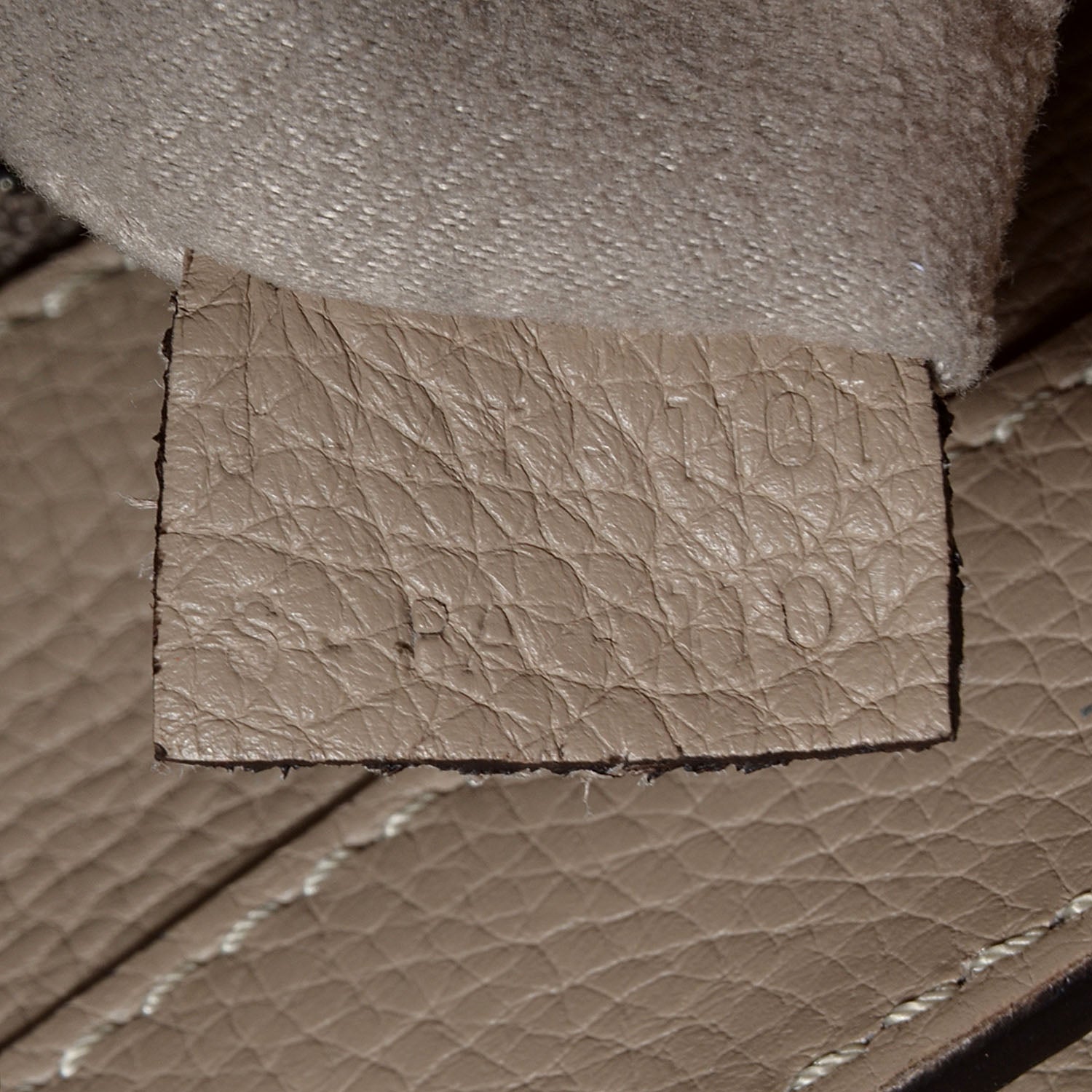 Celine Drummed Calfskin Mini Luggage Dune 7 of 8