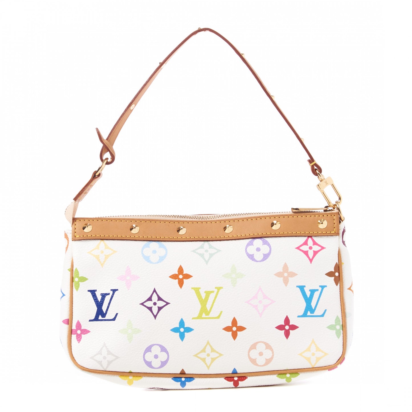 Monogram Multicolor Pochette Accessories White