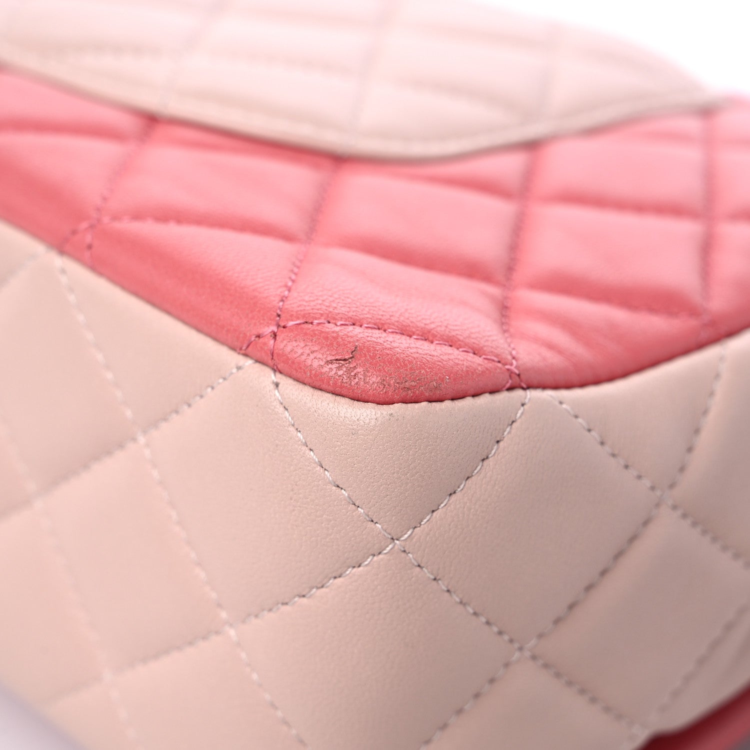 Chanel Lambskin Quilted Tri-Color Medium Valentine Charms Single Flap Pink 11 of 14