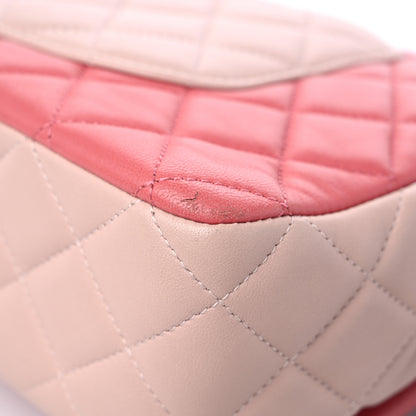 Chanel Lambskin Quilted Tri-Color Medium Valentine Charms Single Flap Pink 11 of 14