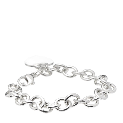 Tiffany Sterling Silver Heart Tag Charm Bracelet 3 of 5