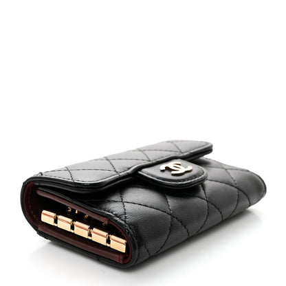 Chanel Lambskin Quilted 4 Key Holder Black 4 of 11