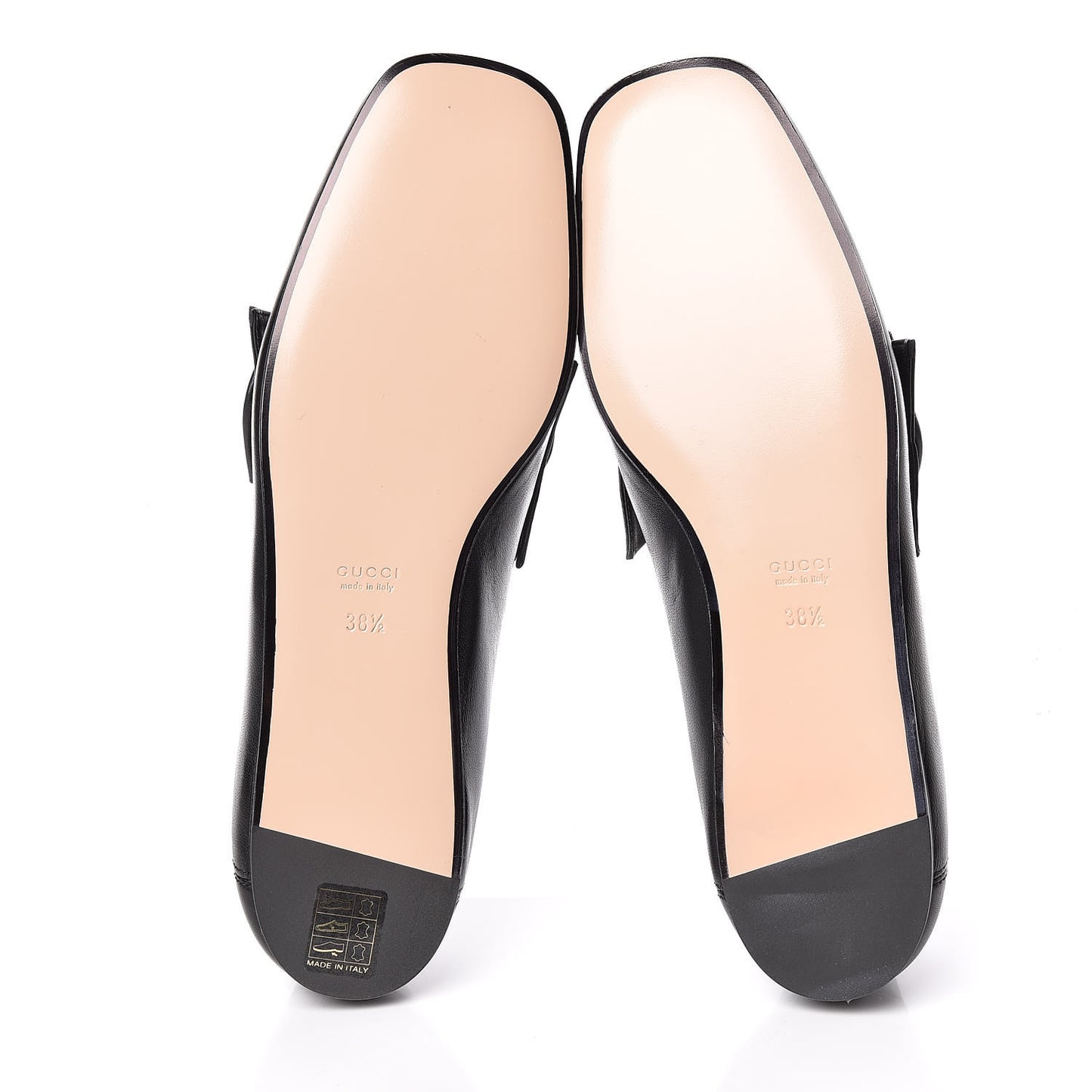Calfskin Bow Ballet Flats 38.5 Black