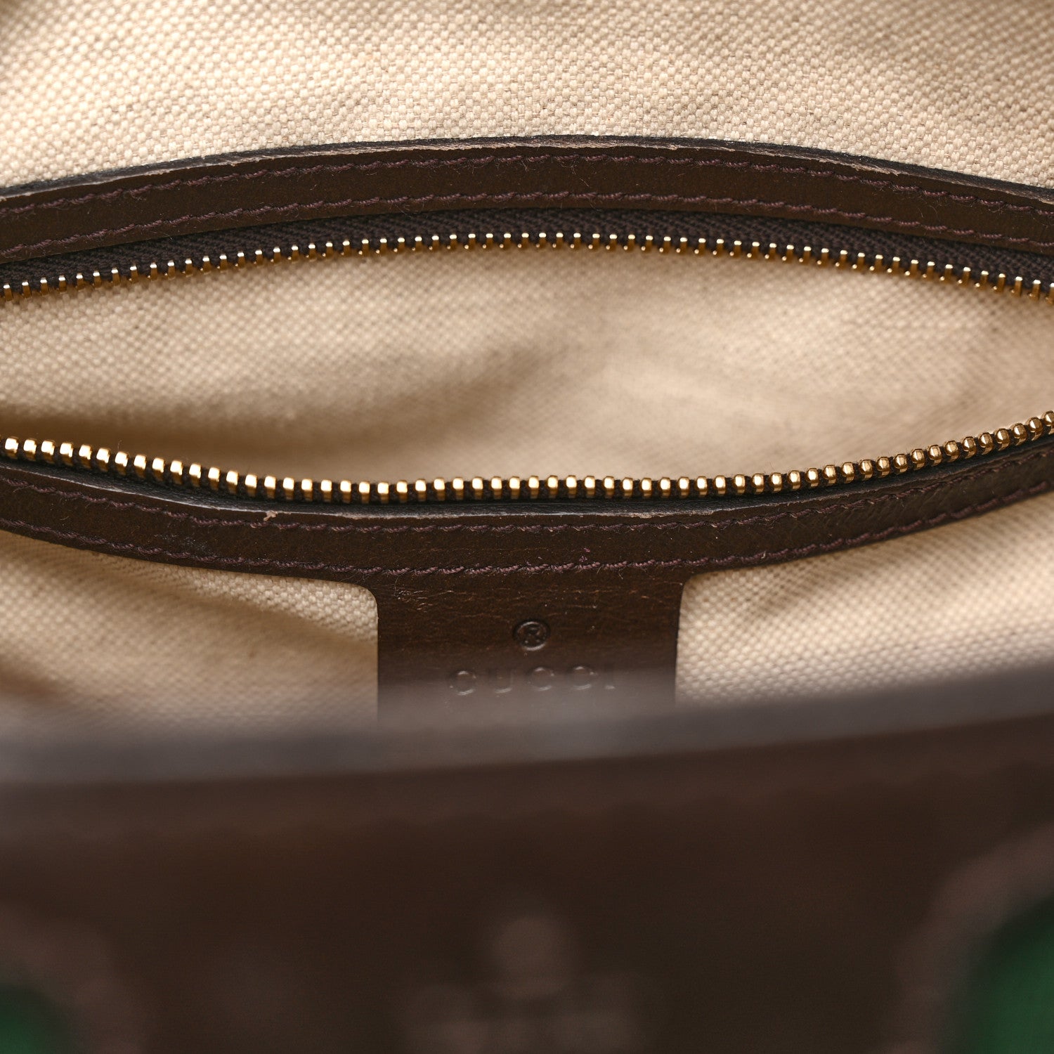 Gucci Monogram Selleria Calfskin Vintage Web Medium Boston Beige Ebony Cocoa 15 of 21