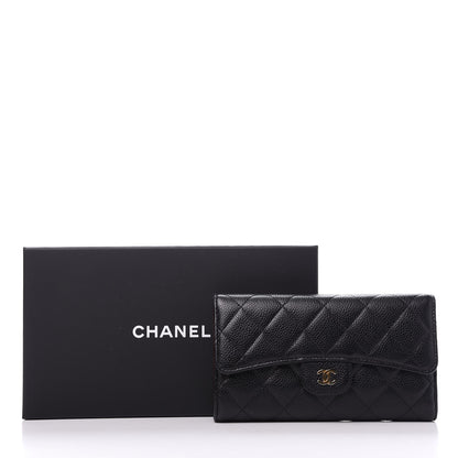 Chanel Caviar Quilted Large Flap Wallet Black 13 of 13