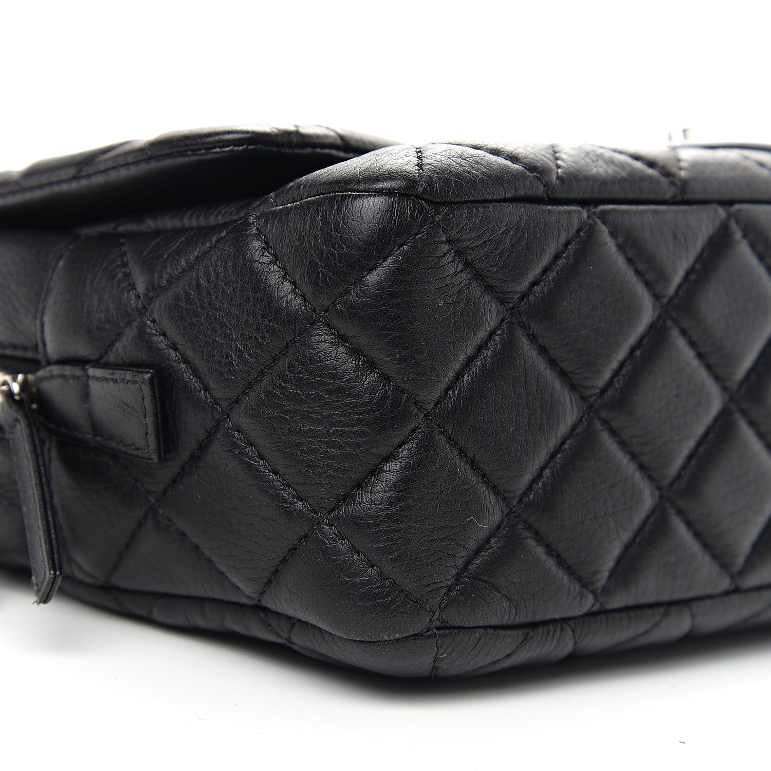 Chanel Deerskin Quilted Casual Journey Flap Black 7 of 9