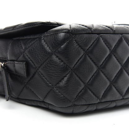 Chanel Deerskin Quilted Casual Journey Flap Black 7 of 9