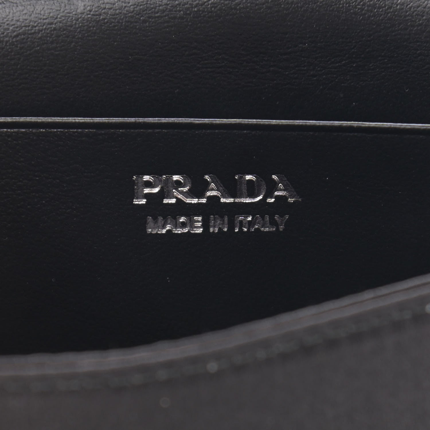Prada Satin Crystal Metal Triangle Logo Card Holder With Strap Cristal 6 of 10
