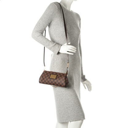 Louis Vuitton Damier Ebene Eva Clutch 2 of 8