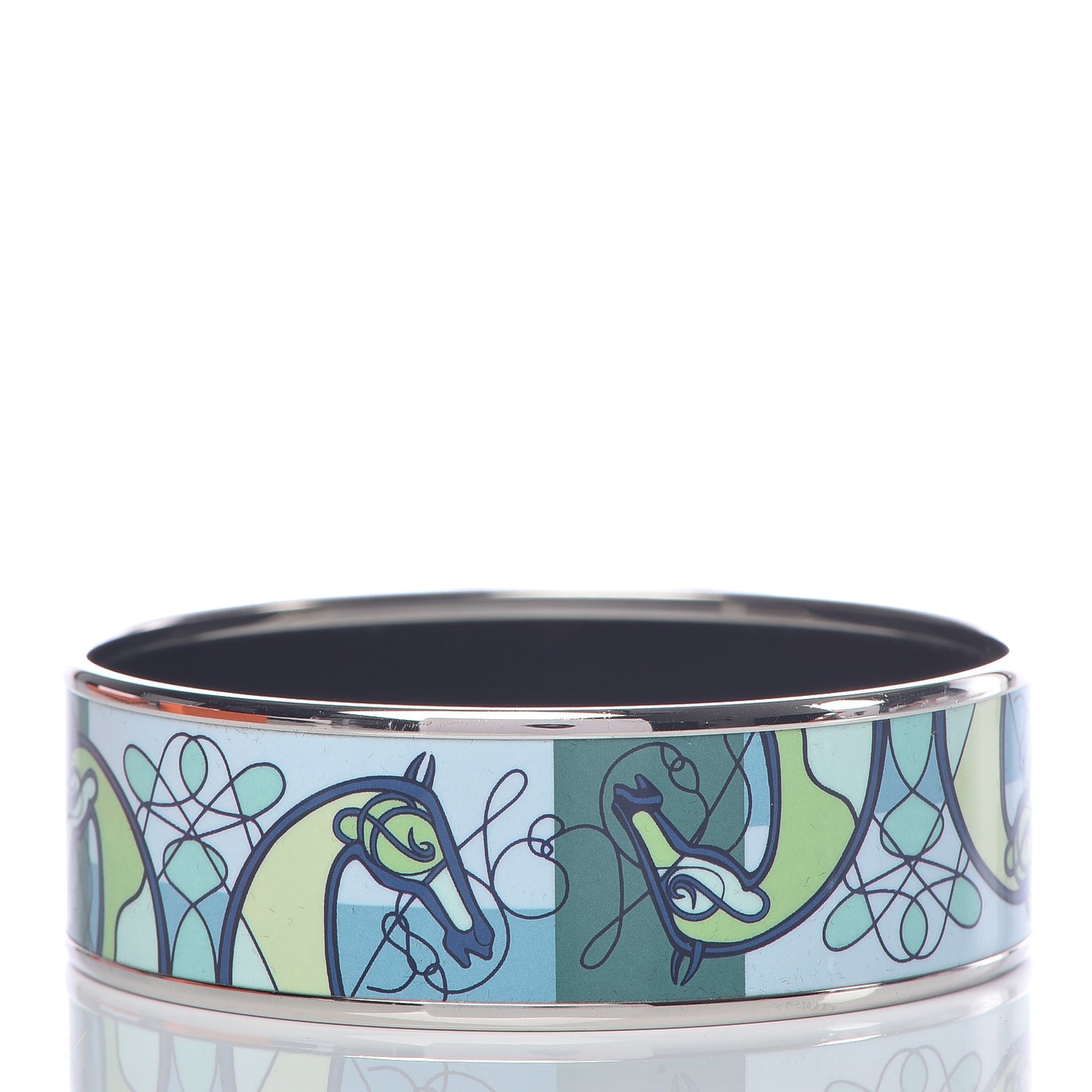 Enamel Printed Wide Coup De Fouet Bracelet 65