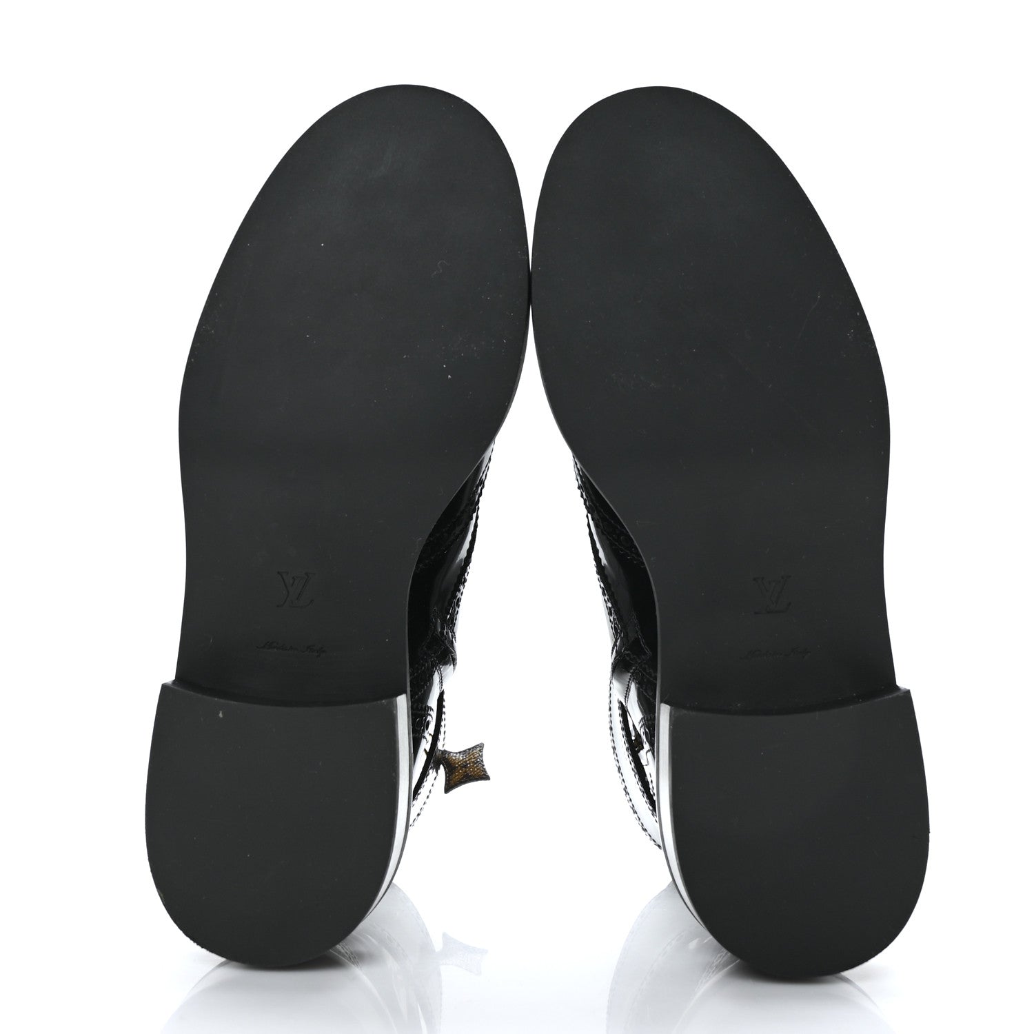 Louis Vuitton Glazed Calfskin Midtown Ankle Boots 40 Black 5 of 7