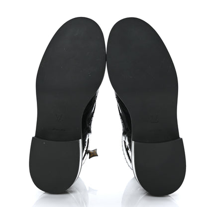 Louis Vuitton Glazed Calfskin Midtown Ankle Boots 40 Black 5 of 7