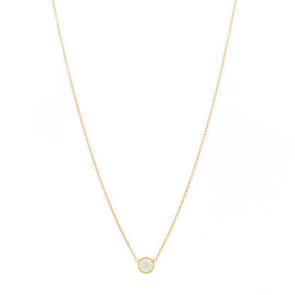Tiffany 18K Yellow Gold Diamond .44ct Elsa Peretti Diamonds by the Yard Pendant Necklace 1 of 6