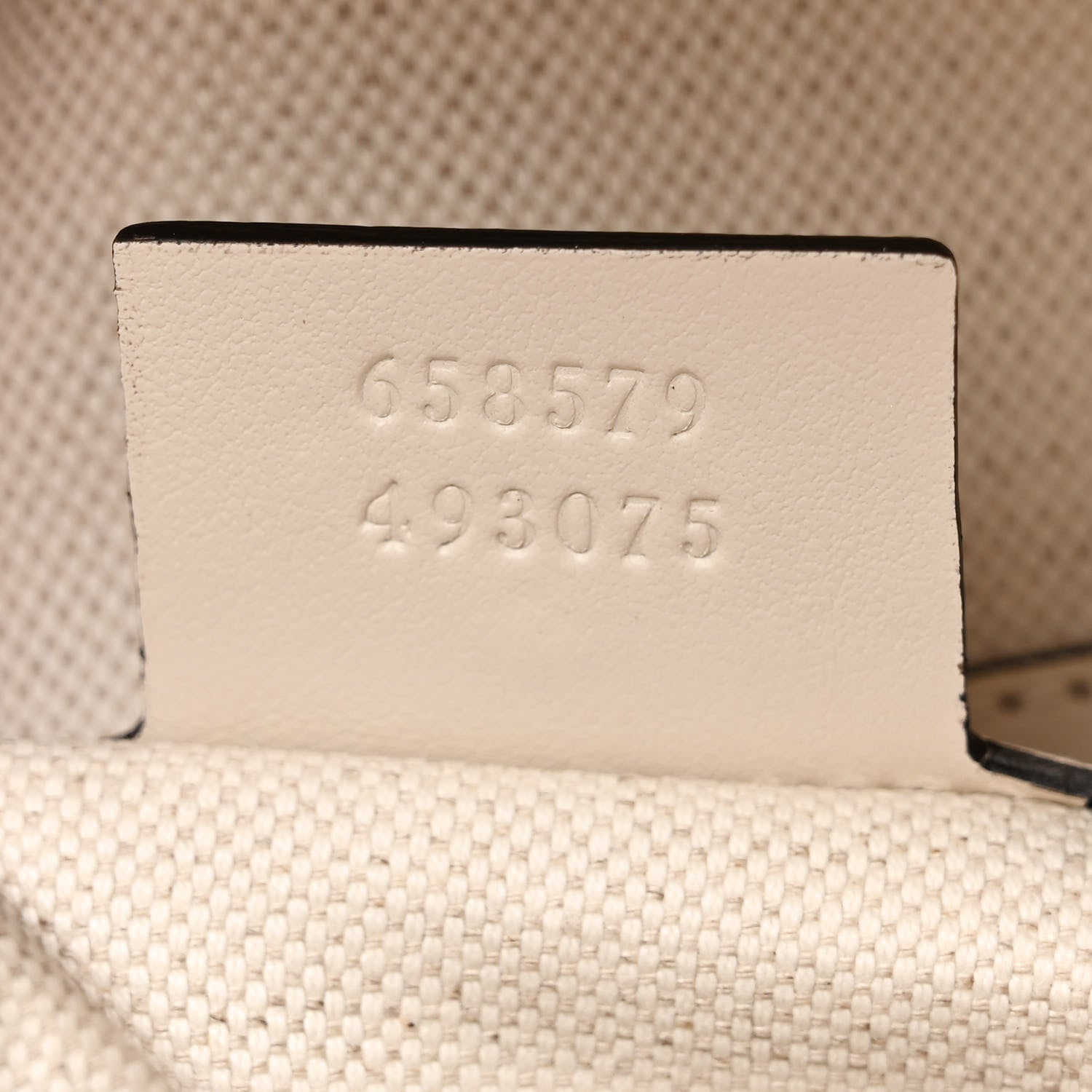 Gucci Calfskin GG Tennis Embossed Backpack Mystic White Black 7 of 11