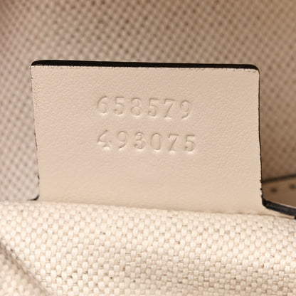 Gucci Calfskin GG Tennis Embossed Backpack Mystic White Black 7 of 11