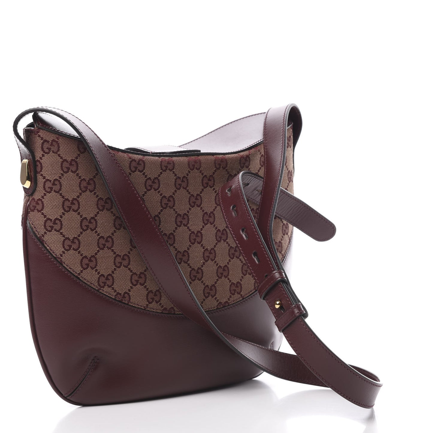 GG Monogram Calfskin Medium Arli Shoulder Bag Sahara Rubino Chardonnay