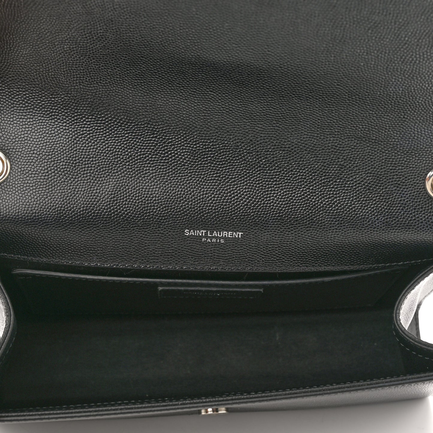 Grain De Poudre Medium Classic Monogram Kate Satchel Black