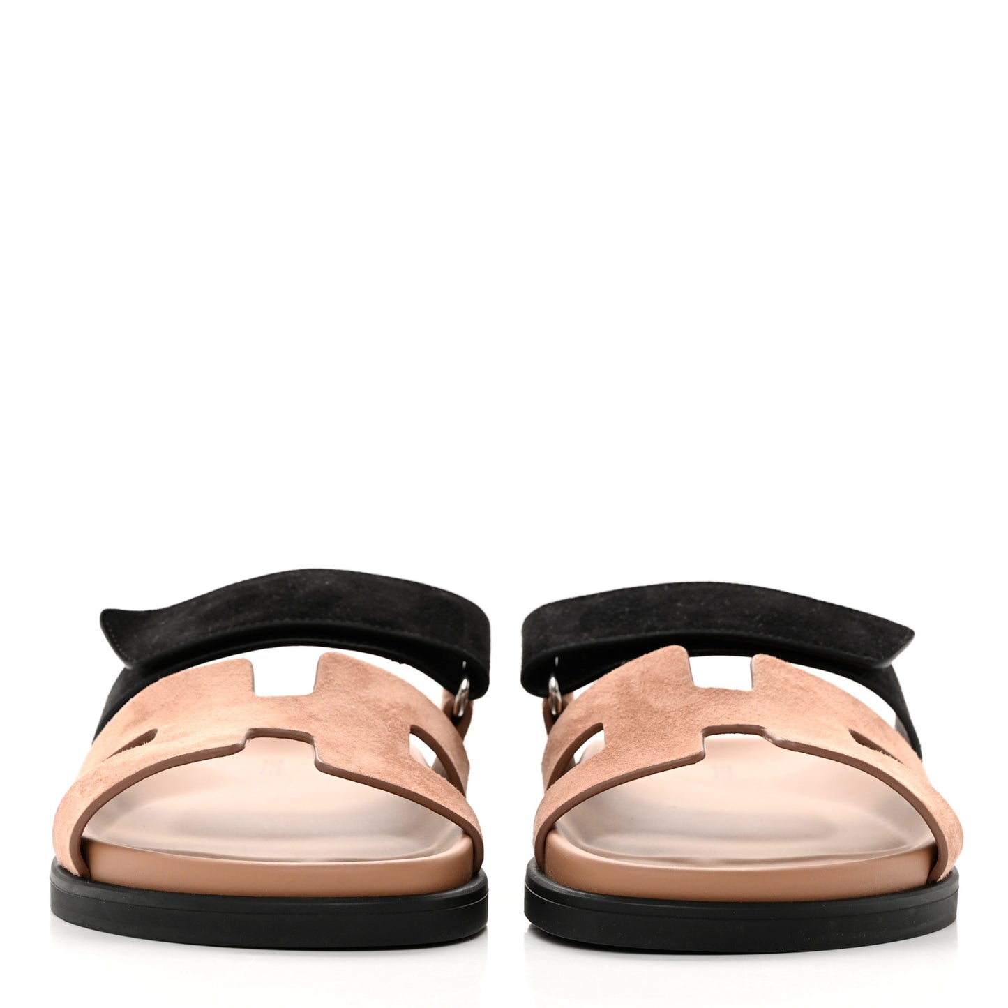 Suede Goatskin Womens Chypre Sandals 36 Rose Perle Black