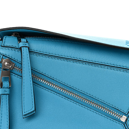 Loewe Calfskin Mini Puzzle Bumbag Cyan 8 of 10