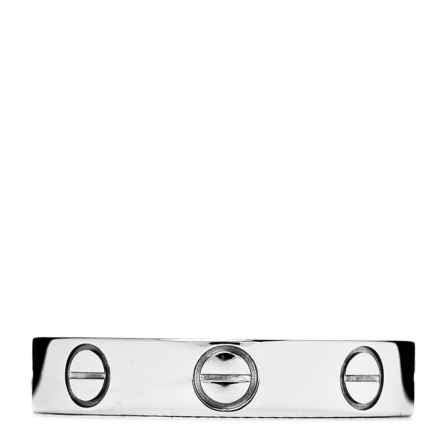 18K White Gold 3.5mm LOVE Wedding Band Ring 47 4