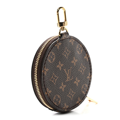 Louis Vuitton Monogram OnTheGo East West Round Coin Purse Red 3 of 7