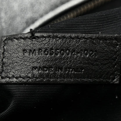 Saint Laurent Metallic Lambskin Quilted Sade Puffer Envelope Clutch Argento 7 of 7