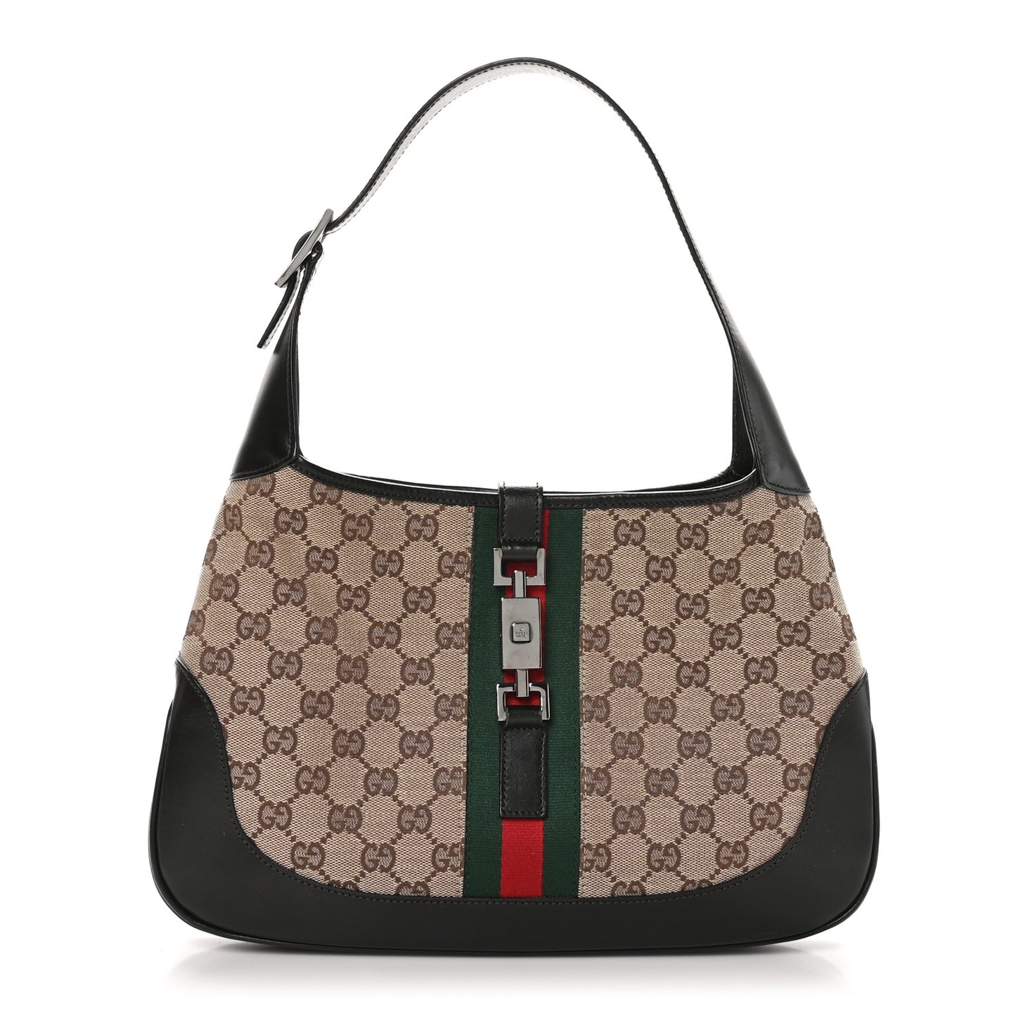 Monogram Web Jackie O Hobo Dark Brown