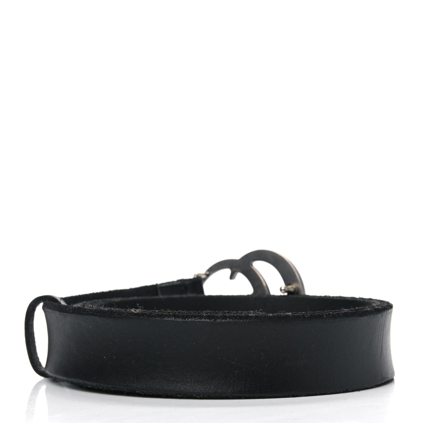 Cuoio Toscano Nickel Double G 30mm Belt 90 36 Black