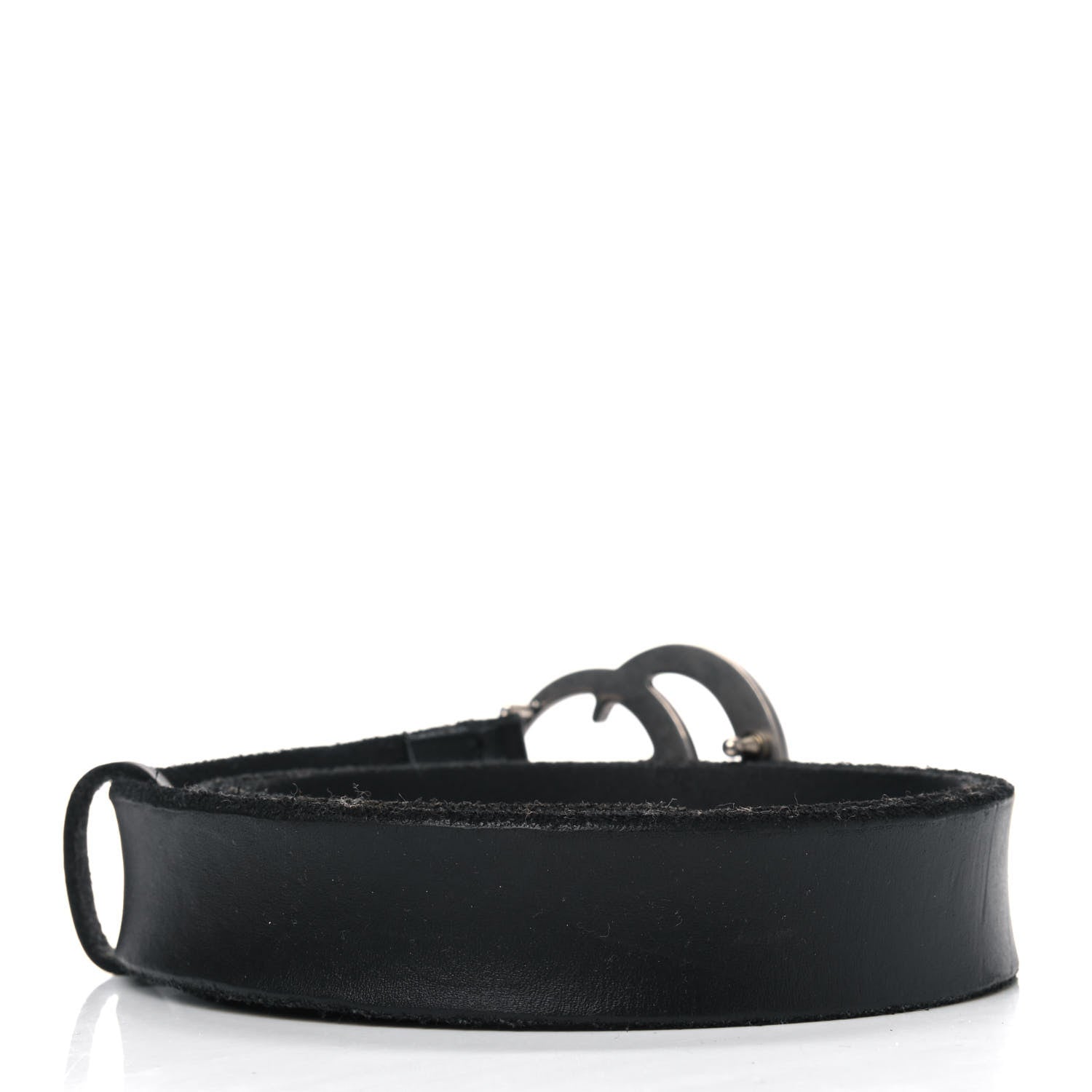 Gucci Cuoio Toscano Nickel Double G 30mm Belt 90 36 Black 2 of 5