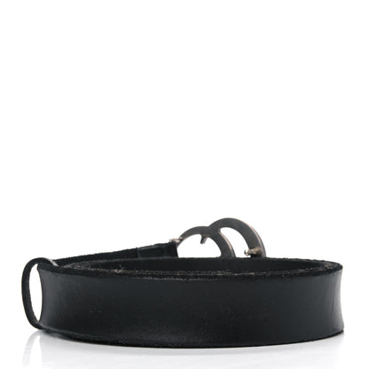 Gucci Cuoio Toscano Nickel Double G 30mm Belt 90 36 Black 2 of 5