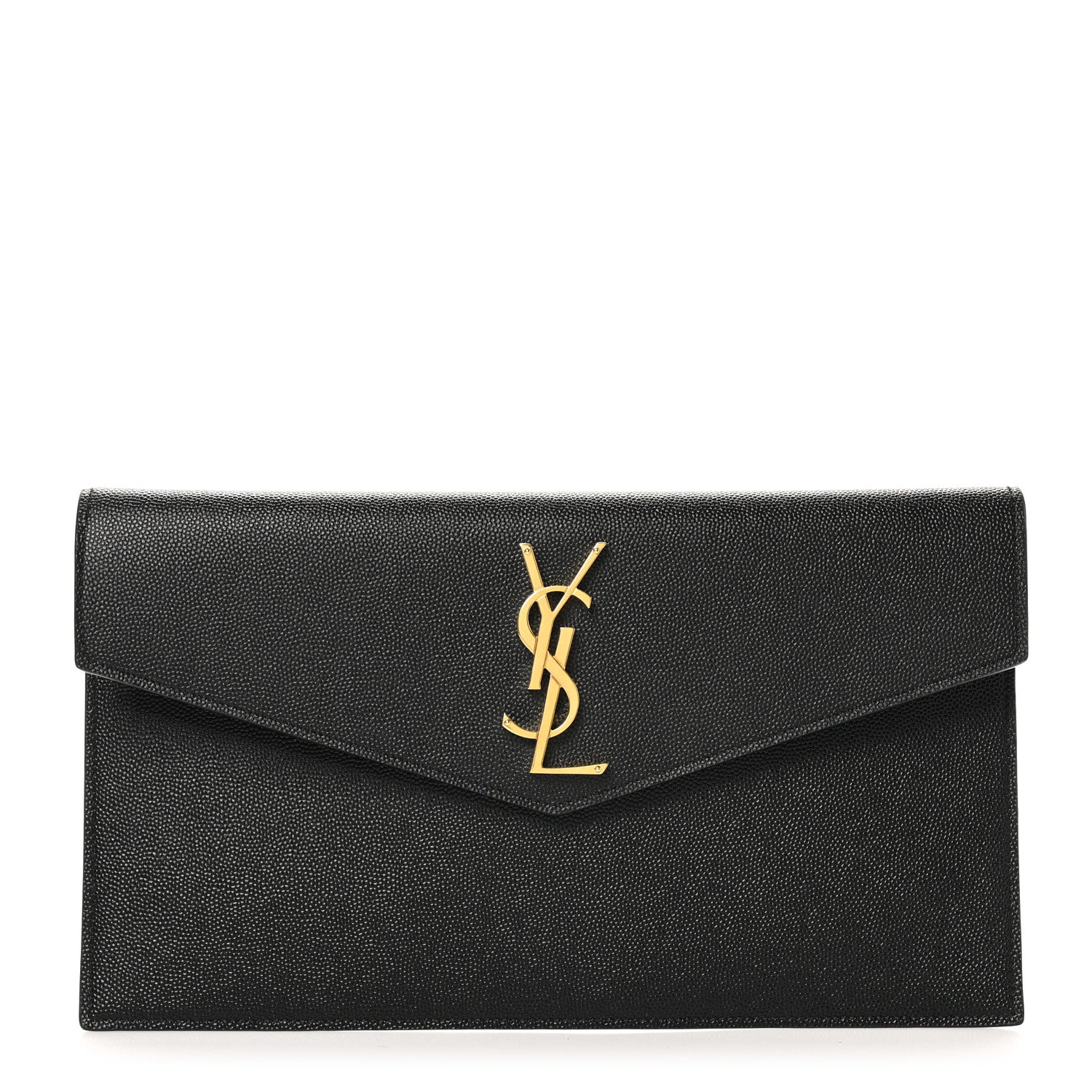 Saint Laurent Grain De Poudre Uptown Pouch Black 1 of 8