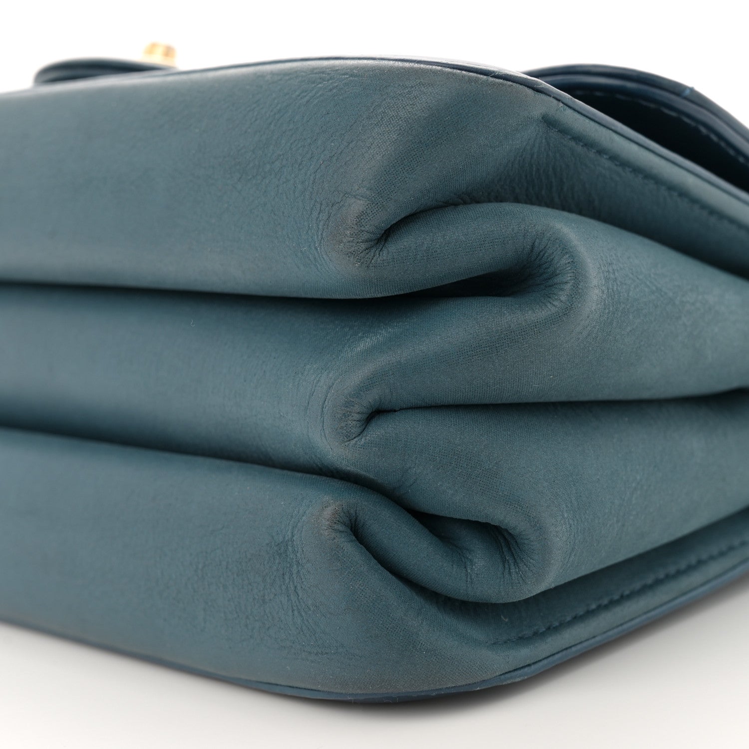 Chanel Iridescent Calfskin Quilted Small Straight Lined Flap Blue 10 of 11