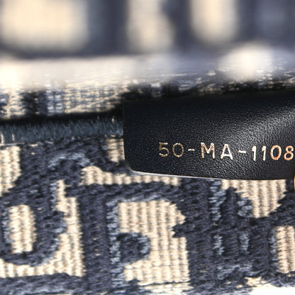 Christian Dior Oblique Book Tote Blue Multicolor 7 of 10