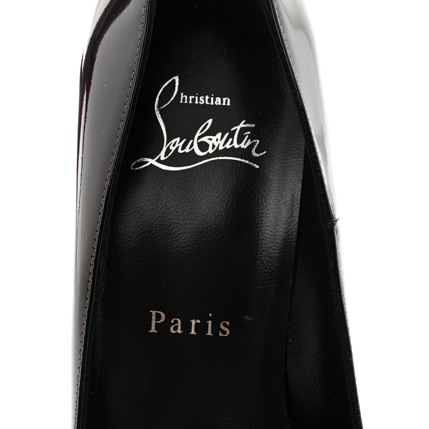Christian Louboutin Metallic Patent Psychic So Kate 120 Pumps 37.5 Black 6 of 7