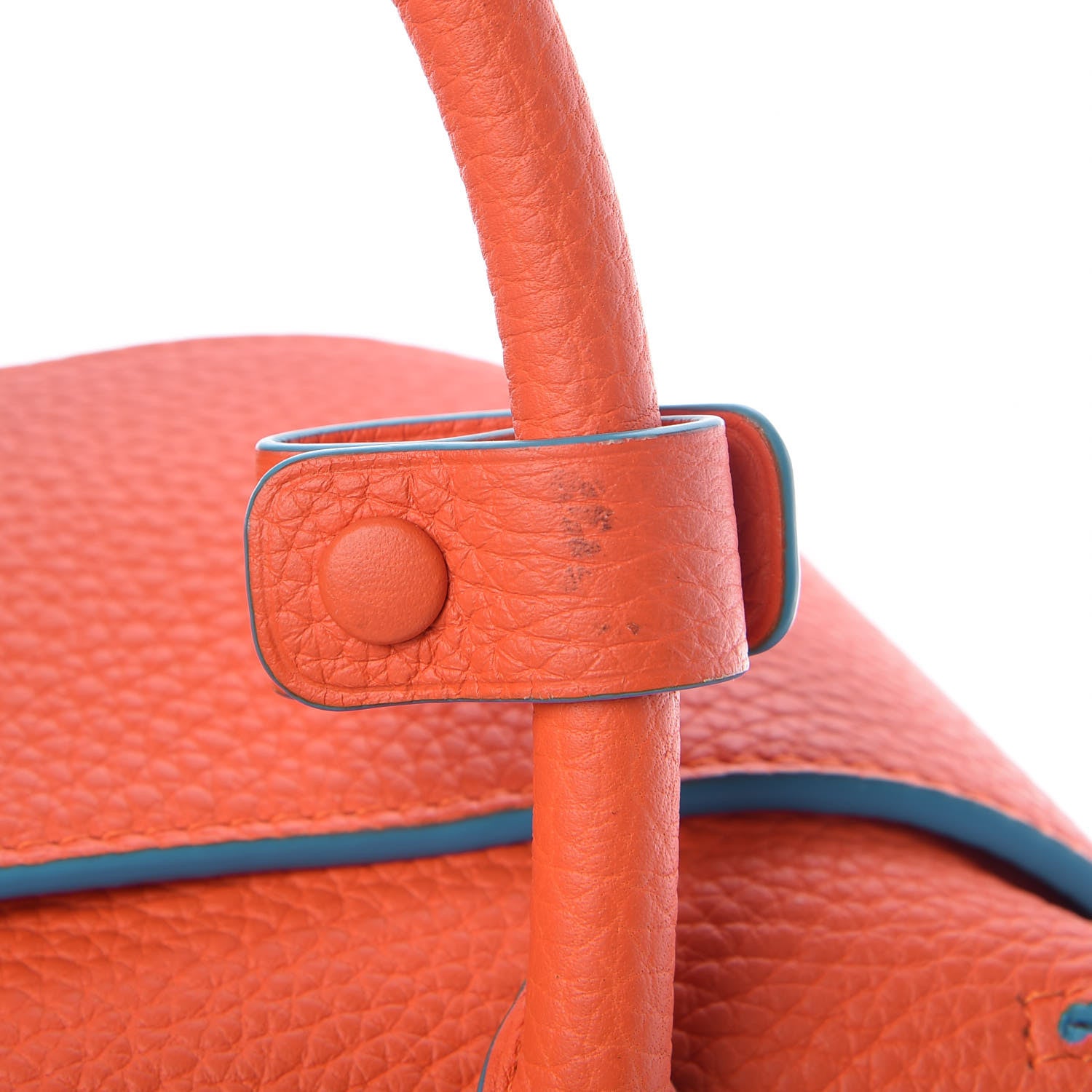 Delvaux Grained Calfskin Cool Box Satchel Paprika 7 of 9