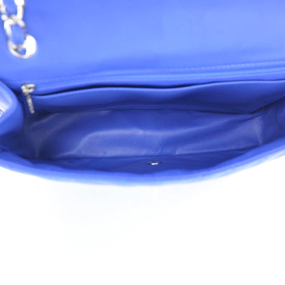 Chanel Lambskin Chevron Jumbo Flap Blue Roi 10 of 10