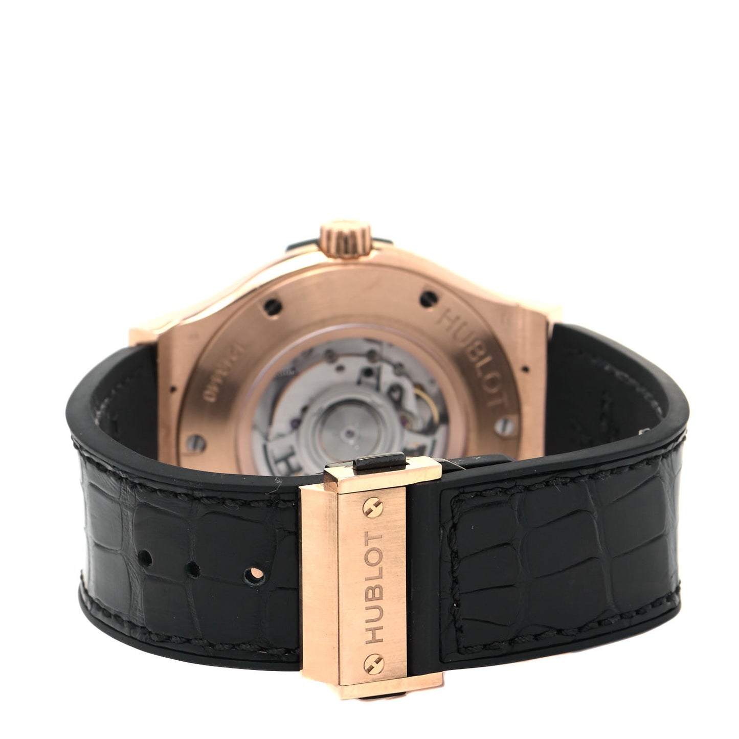 Titanium 18K Rose Gold Alligator 45mm Classic Fusion Automatic Watch 511.OX.2611.LR