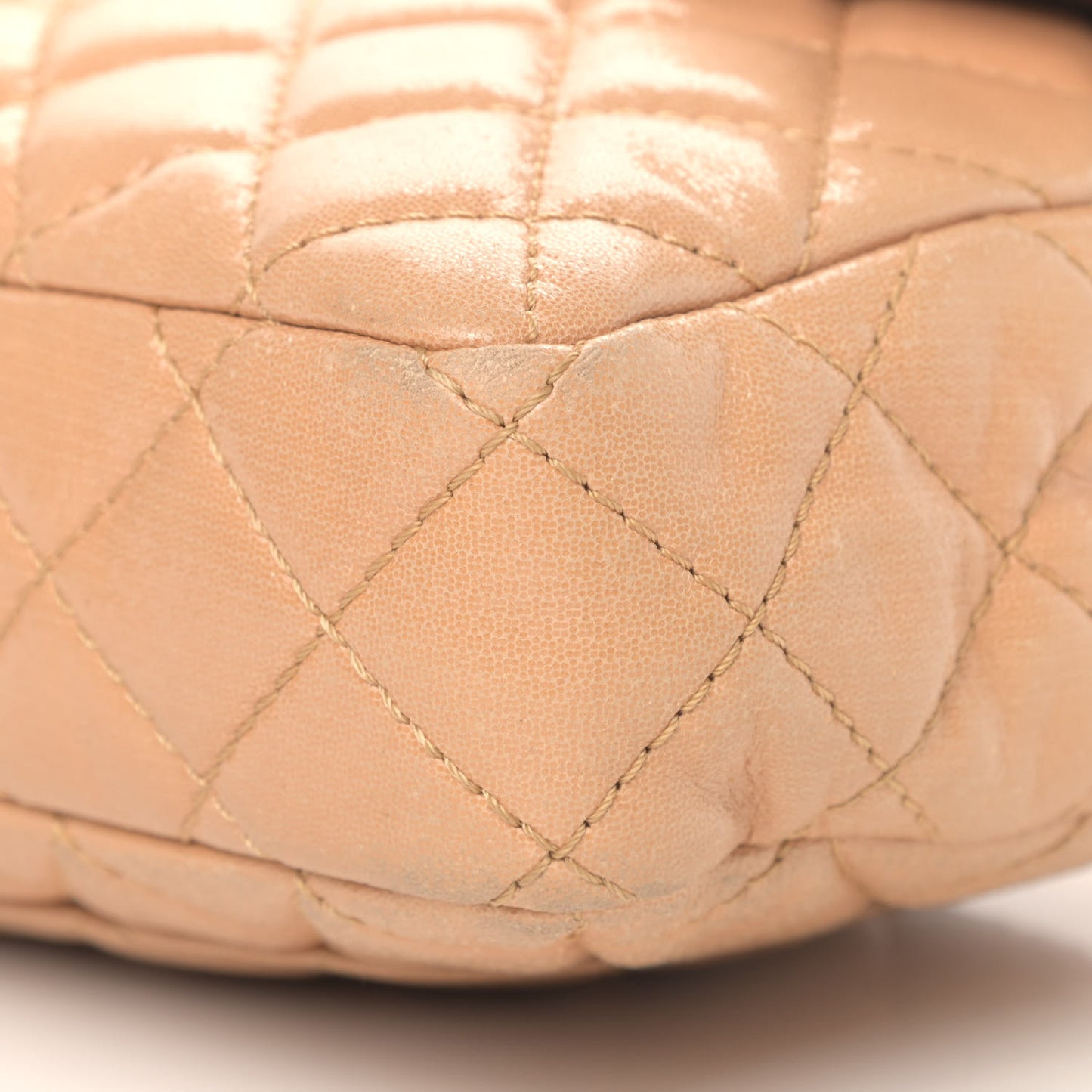 Iridescent Lambskin Quilted Snake Chain 2.55 Reissue Flap Beige