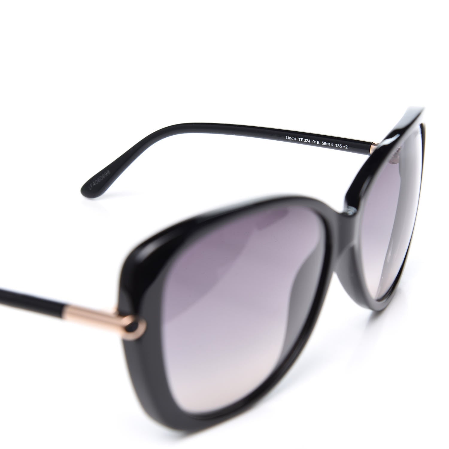 Tom Ford Linda Butterfly Sunglasses TF324 Black 6 of 7