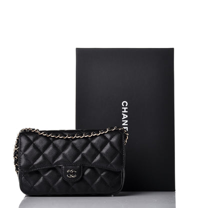 Chanel Caviar Quilted Flap Phone Holder With Chain Black 11 of 11