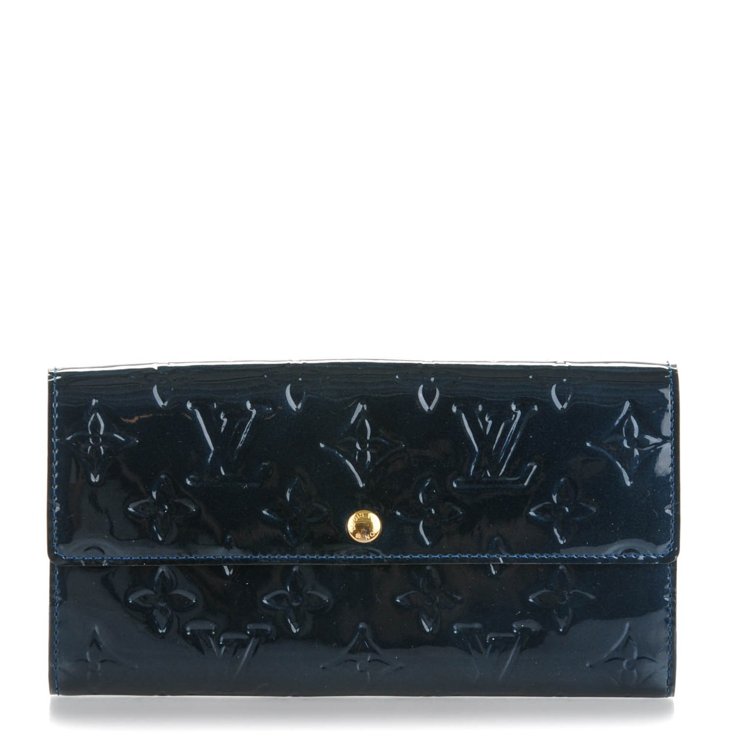 Vernis Sarah Wallet Blue Nuit