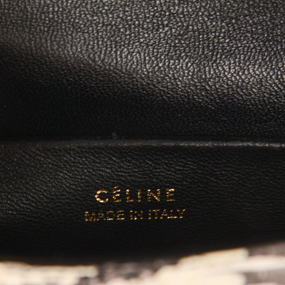Celine Watersnake Small Trotteur Black White 6 of 6