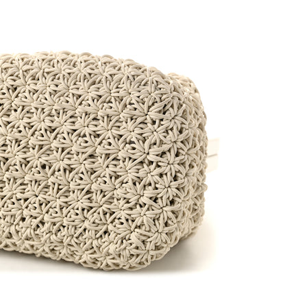 Bottega Veneta Rubber Crochet Medium The Point Triangle Bag Chalk 8 of 8