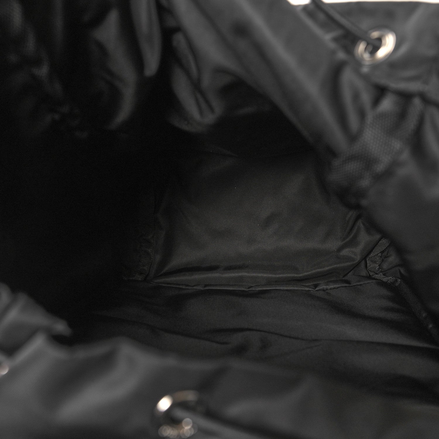 Prada Re-Nylon Saffiano Logo Double Buckle Backpack Black 5 of 9