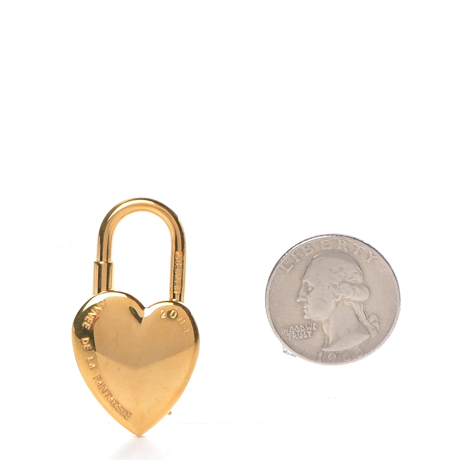 Hermes Annee De La Fantaisie Heart Cadena Lock Gold 2 of 5