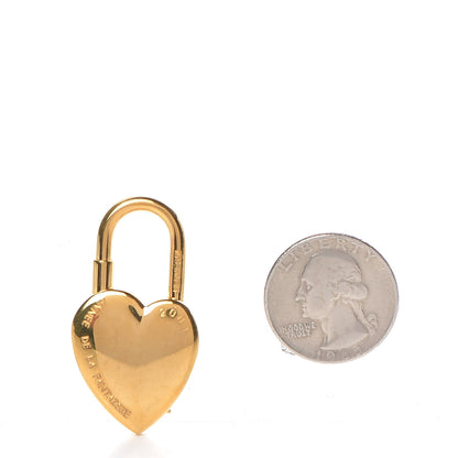 Hermes Annee De La Fantaisie Heart Cadena Lock Gold 2 of 5